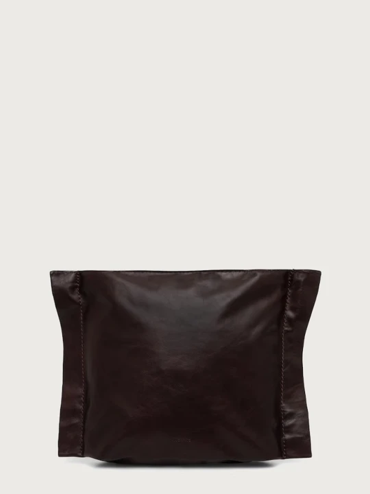 Zdjęcie produktu AllSaints kosmetyczka damska skórzana LUTECE bordowy