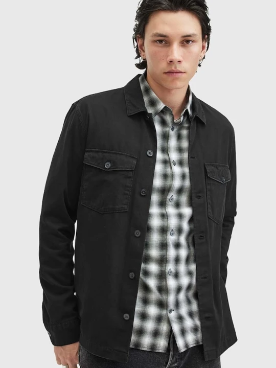 Zdjęcie produktu AllSaints koszula bawełniana SPOTTER LS SHIRT czarny