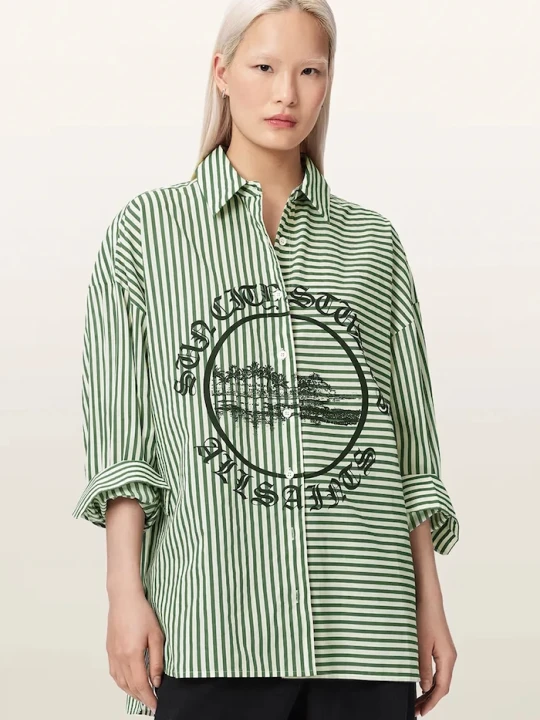 Zdjęcie produktu AllSaints koszula damska ADRIANNE zielony
