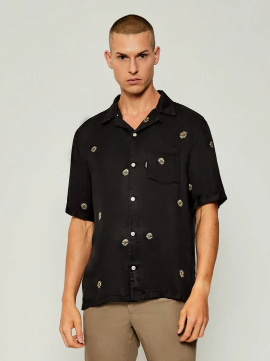 Zdjęcie produktu AllSaints Koszula FLEUR PEACE | Relaxed fit czarny