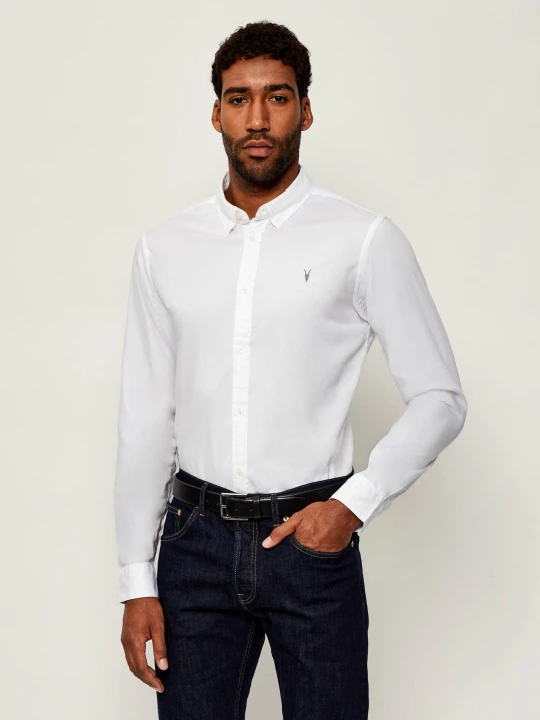Zdjęcie produktu AllSaints Koszula HAWTHORNE | Slim Fit | stretch biały