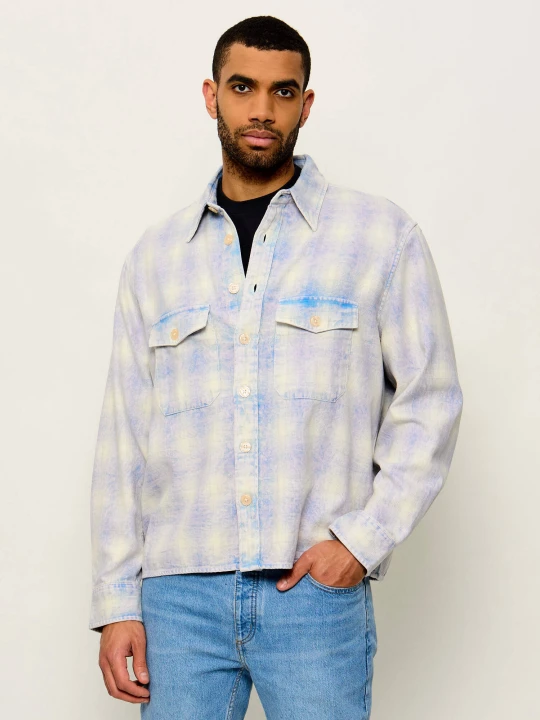 Zdjęcie produktu AllSaints Koszula SANTOS | Relaxed fit fioletowy