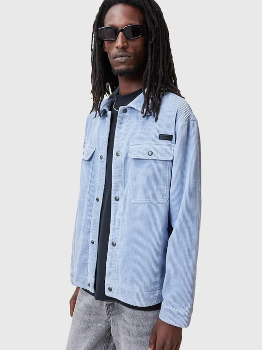 Zdjęcie produktu AllSaints koszula sztruksowa CASTLEFORD niebieski