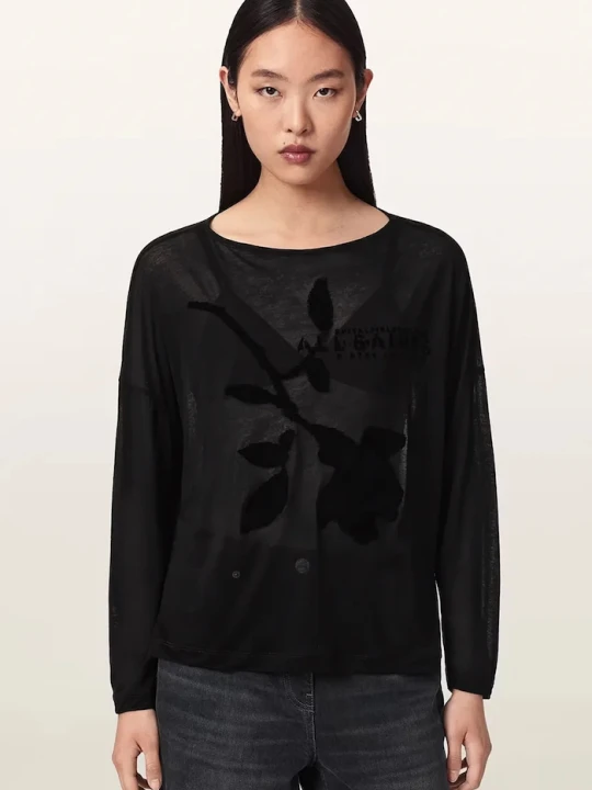 Zdjęcie produktu AllSaints koszulka damska z modalu ATHEA RITA TEE czarny