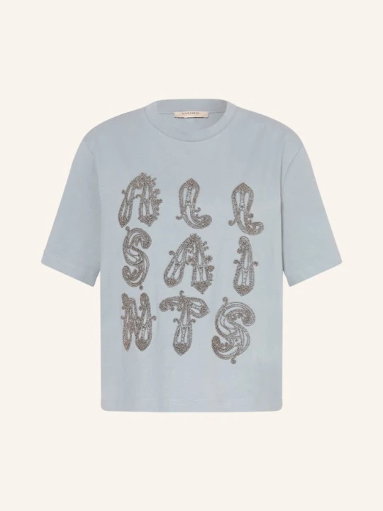 Zdjęcie produktu Allsaints Koszulka Ella Z Ozdobnymi Perełkami blau