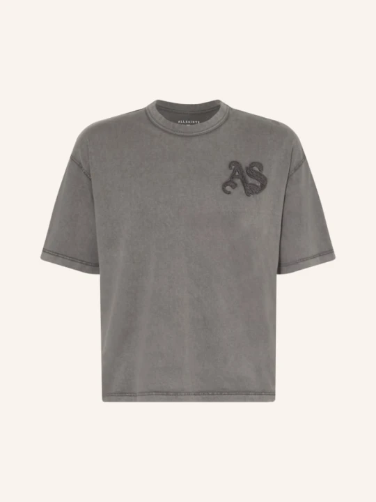 Zdjęcie produktu Allsaints Koszulka Insignia schwarz CZIEMNOSZARY