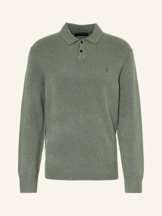 Zdjęcie produktu Allsaints Koszulka Polo Statten Z Dzianiny gruen JASNOZIELONY