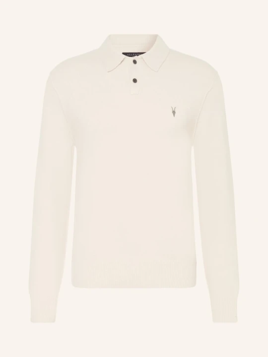 Zdjęcie produktu Allsaints Koszulka Polo Statten Z Dzianiny weiss BEŻOWY