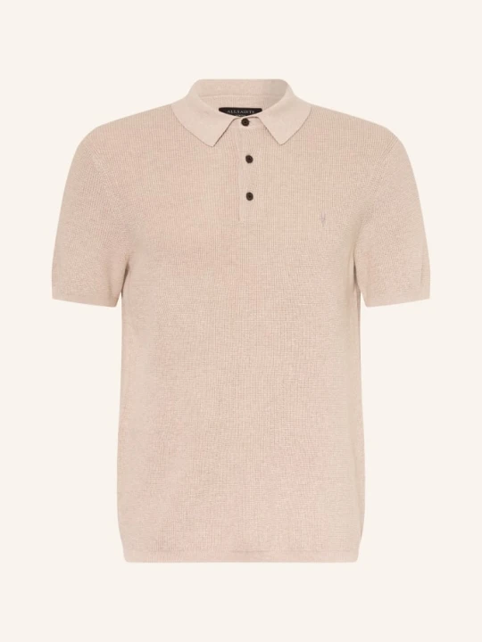 Zdjęcie produktu Allsaints Koszulka Polo Z Dzianiny Aspen beige JASNOBRĄZOWY