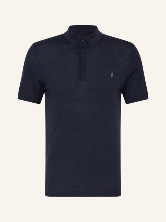 Zdjęcie produktu Allsaints Koszulka Polo Z Dzianiny Mode Merino Z Wełny Merino blau GRANATOWY