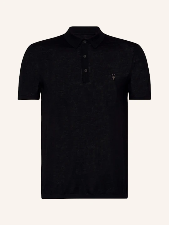 Zdjęcie produktu Allsaints Koszulka Polo Z Dzianiny Mode Merino Z Wełny Merino schwarz CZARNY