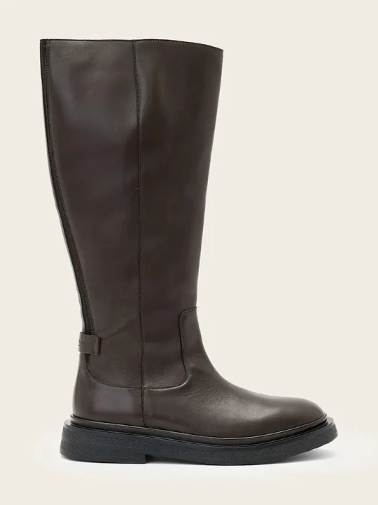 Zdjęcie produktu AllSaints kozaki skórzane Escher Rider Boot brązowy