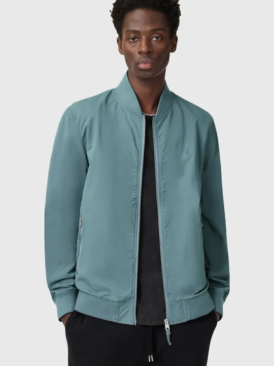 Zdjęcie produktu AllSaints kurtka bomber BASSETT turkusowy