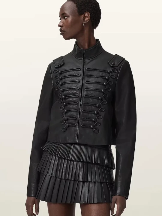 Zdjęcie produktu AllSaints kurtka skórzana czarny