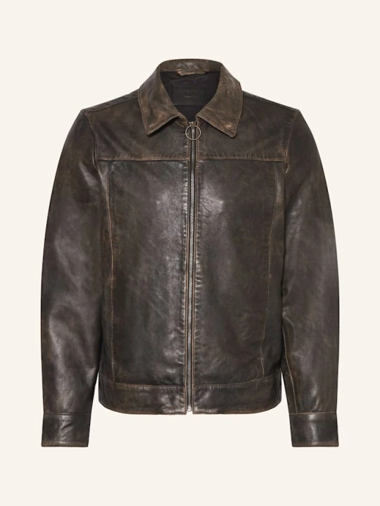 Zdjęcie produktu Allsaints Kurtka Skórzana Alkan schwarz czarny
