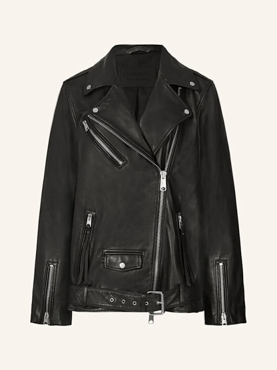 Zdjęcie produktu Allsaints Kurtka Skórzana Billie Biker schwarz CZARNY