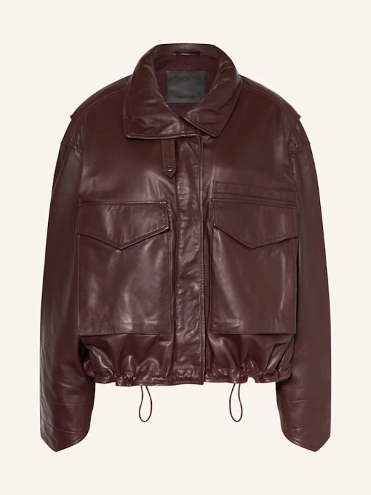 Zdjęcie produktu Allsaints Kurtka Skórzana Clay rot CIEMNOCZERWONY