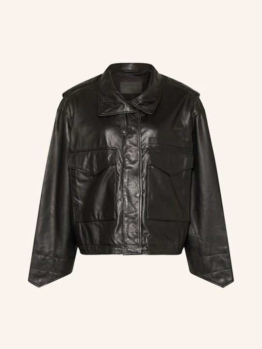 Zdjęcie produktu Allsaints Kurtka Skórzana Clay schwarz CZARNY