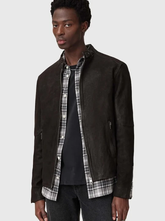 Zdjęcie produktu AllSaints kurtka skórzana CORA czarny
