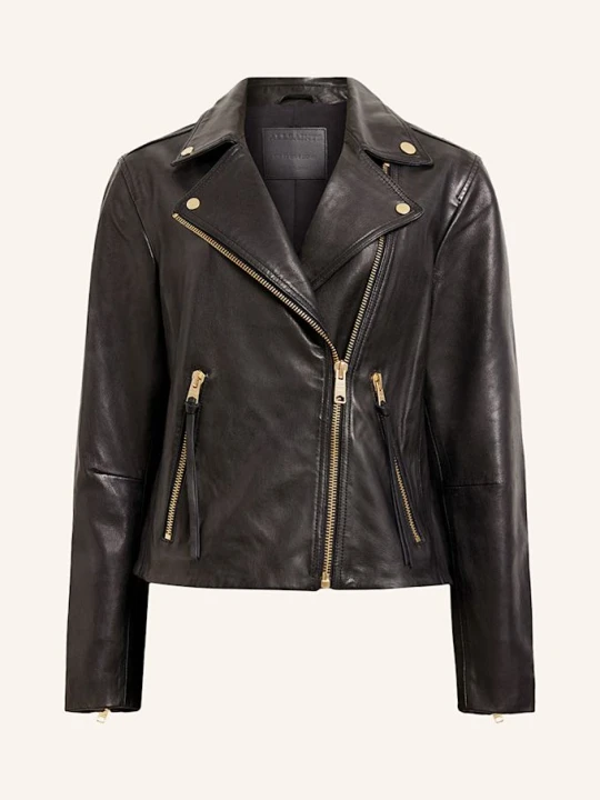 Zdjęcie produktu Allsaints Kurtka Skórzana Dalby schwarz CZARNY