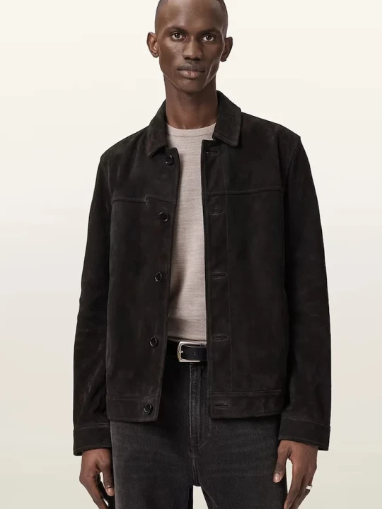 Zdjęcie produktu AllSaints kurtka skórzana NATES czarny