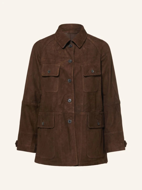 Zdjęcie produktu Allsaints Kurtka Skórzana Roiya braun CIEMNOBRĄZOWY