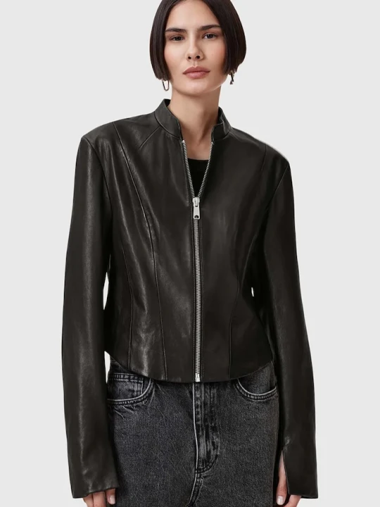 Zdjęcie produktu AllSaints kurtka skórzana SADLER czarny