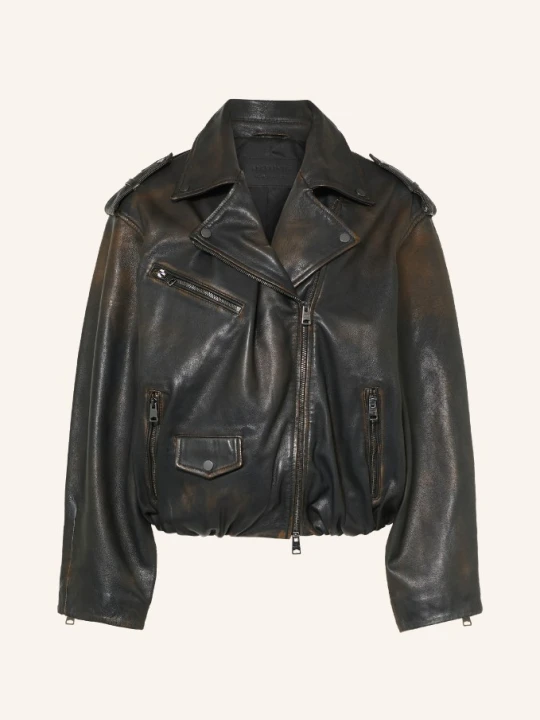 Zdjęcie produktu Allsaints Kurtka Skórzana Samina schwarz CZARNY