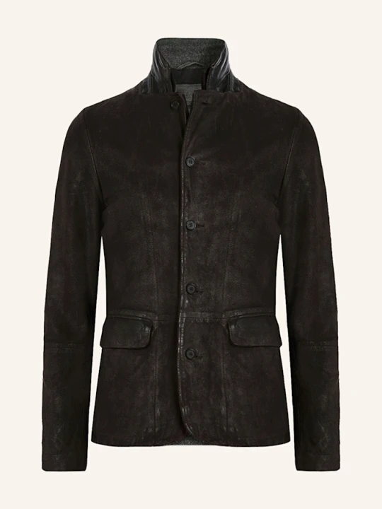 Zdjęcie produktu Allsaints Kurtka Skórzana Survey grau CZIEMNOSZARY