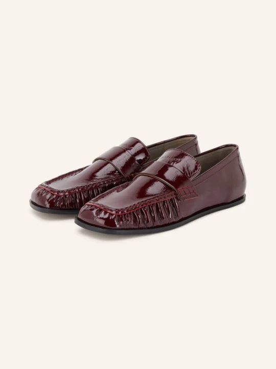 Zdjęcie produktu Allsaints Lakierowane Loafersy Julie rot CIEMNOCZERWONY