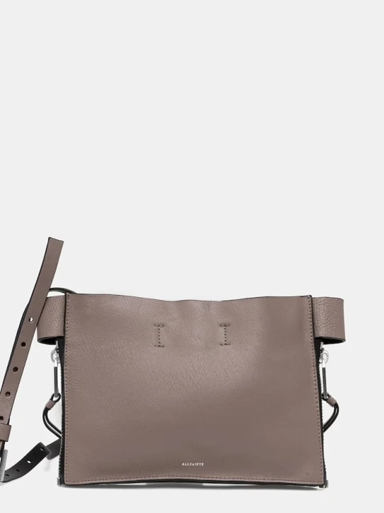 Zdjęcie produktu AllSaints listonoszka damska skórzana MARLO brązowy