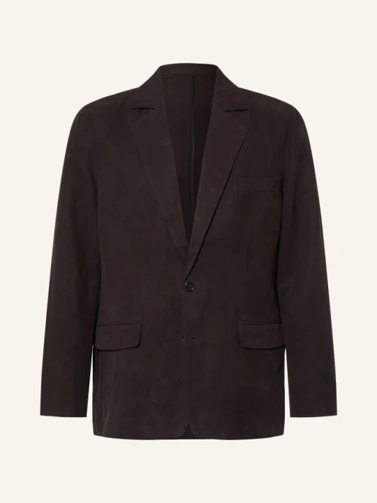 Zdjęcie produktu Allsaints Marynarka Marko O Kroju Regular Fit Z Lnu schwarz CIEMNOBRĄZOWY
