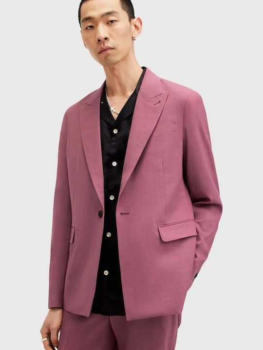 Zdjęcie produktu AllSaints marynarka z wełną AURA różowy