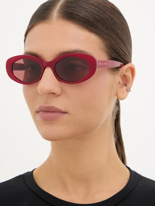 Zdjęcie produktu AllSaints okulary przeciwsłoneczne damskie Carolyn czerwony