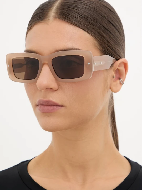 Zdjęcie produktu AllSaints okulary przeciwsłoneczne damskie Cordie beżowy