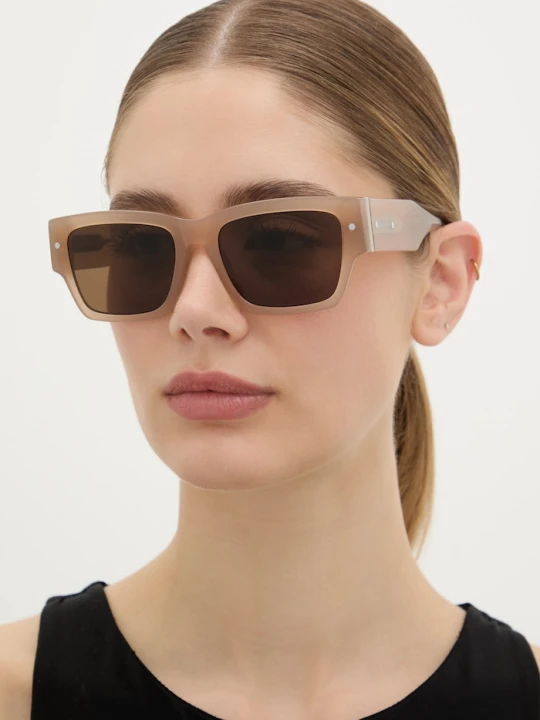 Zdjęcie produktu AllSaints okulary przeciwsłoneczne damskie Iggy beżowy