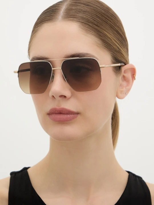 Zdjęcie produktu AllSaints okulary przeciwsłoneczne damskie Kai złoty
