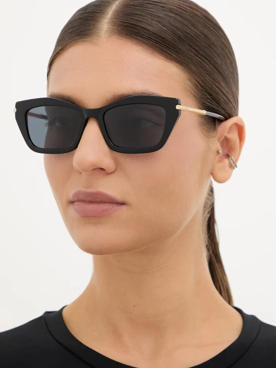 Zdjęcie produktu AllSaints okulary przeciwsłoneczne kocie oczy damskie Ada czarny