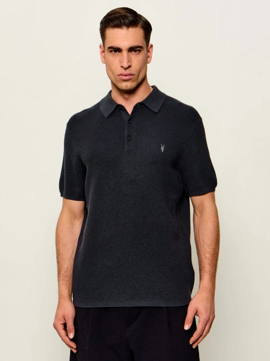 Zdjęcie produktu AllSaints Polo ASPEN | Regular Fit | z dodatkiem wełny grafitowy