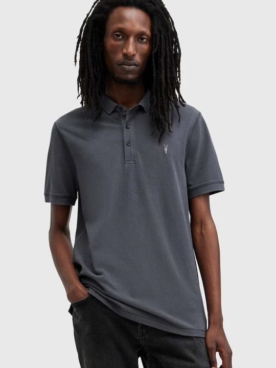 Zdjęcie produktu AllSaints polo męskie bawełniane granatowy