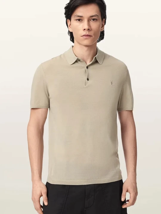 Zdjęcie produktu AllSaints polo męskie wełniane MODE beżowy