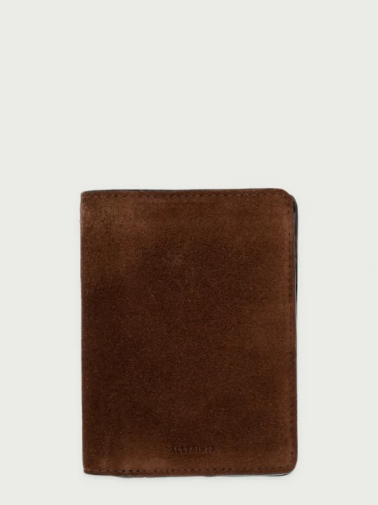 Zdjęcie produktu AllSaints portfel męski zamszowy BARTLETTE S brązowy