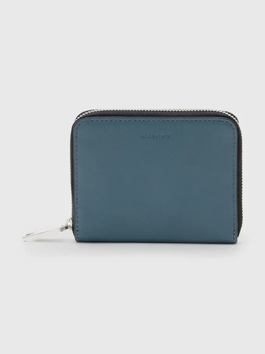 Zdjęcie produktu AllSaints portfel skórzany LENA HEX niebieski