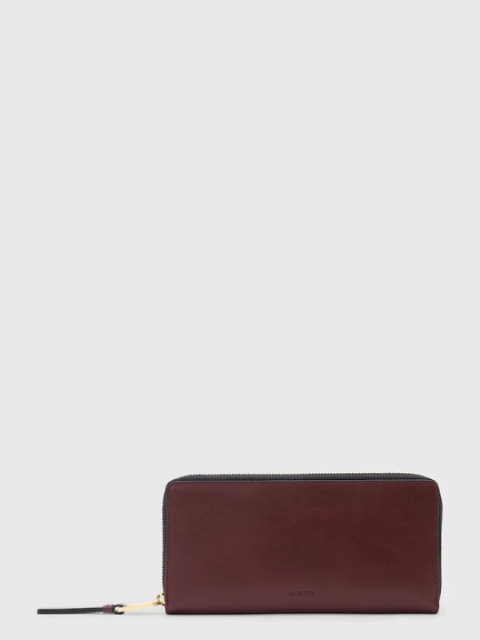 Zdjęcie produktu AllSaints portfel skórzany TRAVEL czerwony