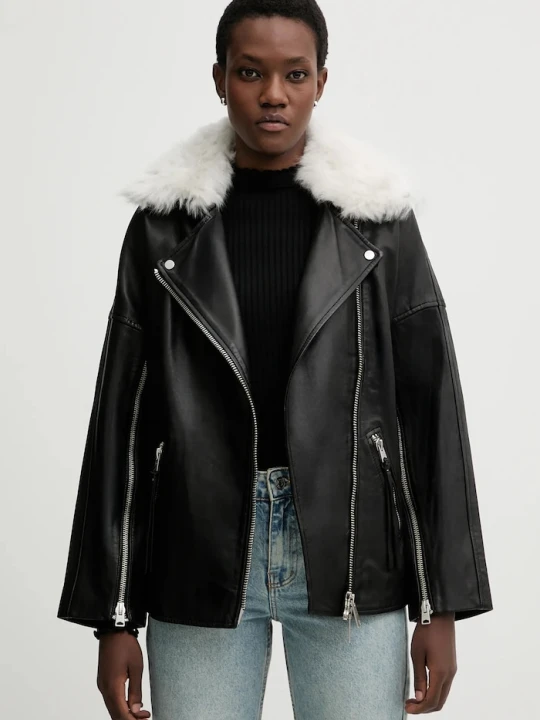 Zdjęcie produktu AllSaints ramoneska skórzana VENDRA czarny