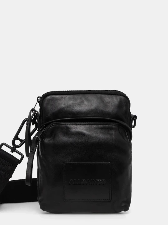 Zdjęcie produktu AllSaints saszetka skórzana FALCON czarny