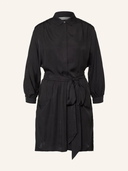 Zdjęcie produktu Allsaints Satynowa Sukienka Noora Z Jedwabiem schwarz CZARNY