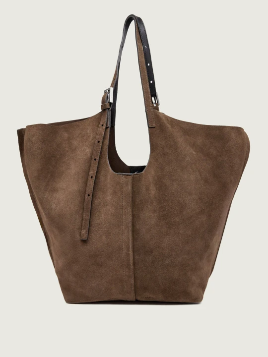 Zdjęcie produktu AllSaints Shopperka Ara | zamsz brązowy