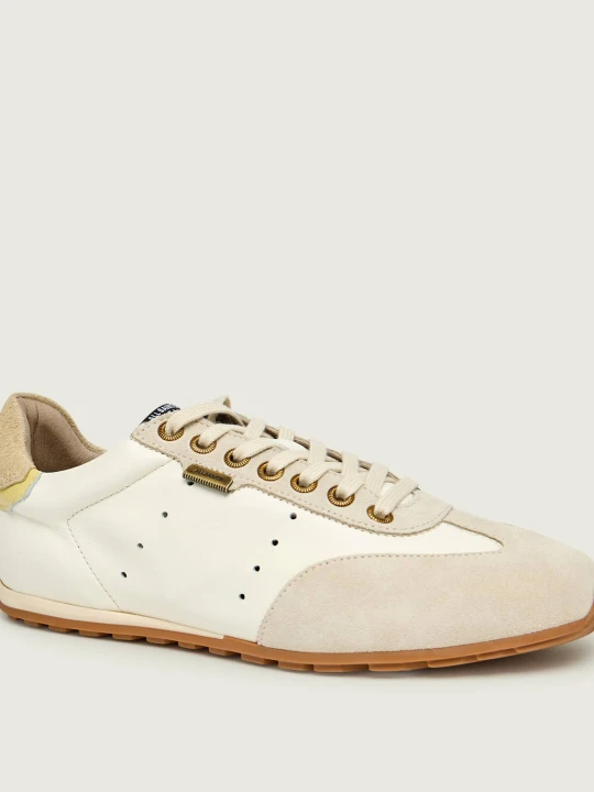 Zdjęcie produktu AllSaints Skórzane sneakersy LIAM | zamsz beżowy