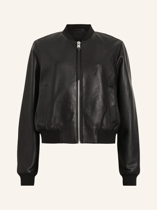 Zdjęcie produktu Allsaints Skórzany Bluzon Orten schwarz CZARNY